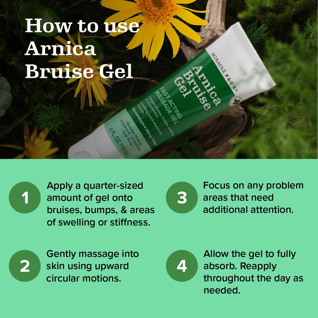 Miracle Plus Arnica Bruise Relief Gel + Magnesium Leg Relief Cream Bundle Miracle PlusBuy Supplements Australia