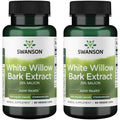 Swanson Maximum Strength White Willow Bark Extract-Promotes Joint Support & Muscle Relief-Standardized to 25% Salicin-Natural Supplement with No Stomach Irritation (60 Veggie Caps, 500mg Each) 2 Pack SwansonBuy Supplements Australia