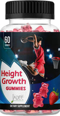 Jadee Height Growth Gummies for Teens & Kids Calcium 325mg, Teen Vitamins D3,K2,C, Magnesium, Ashwagandha, Zinc, L-Arginine Jadee