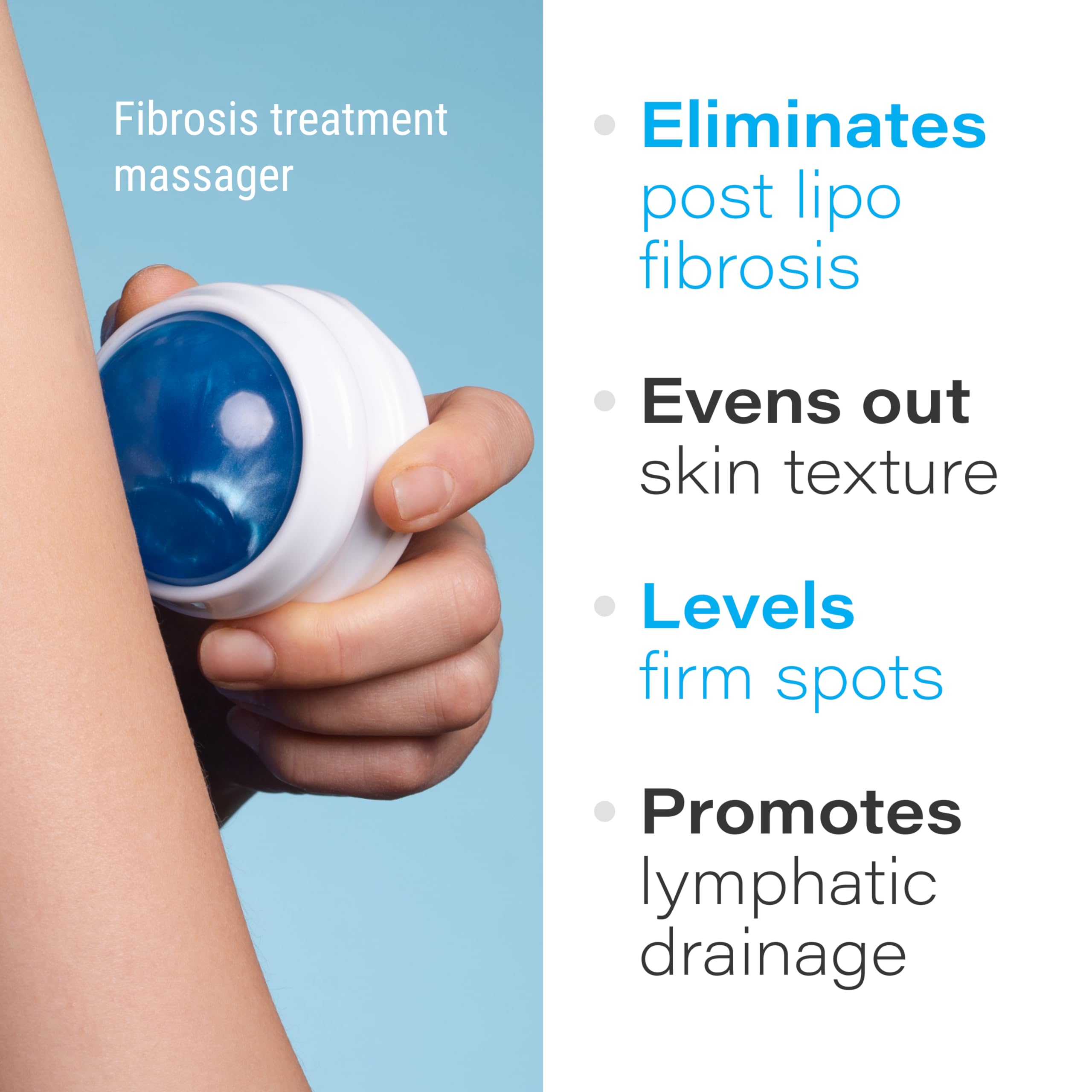 Bruizex Lymphatic Drainage Massager, Massage Roller Ball, Fibro Body Roller for Fibrosis Treatment, Liposuction, 360 Lipo, Tummy Tuck & BBL Post Surgery Recovery Bruizex buy supplements Au