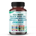 PEAKPURY Sea Moss Black Seed Oil Ashwagandha Ginger Burdock Bladderwrack - Immunity Support PEAKPURYBuy Supplements Australia