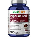 NusaPure Pygeum Bark 10:1 Extract, 450 mg Equivalent to 4,500mg 180 Veggie Caps (Non-GMO, Vegan) NusaPureBuy Supplements Australia