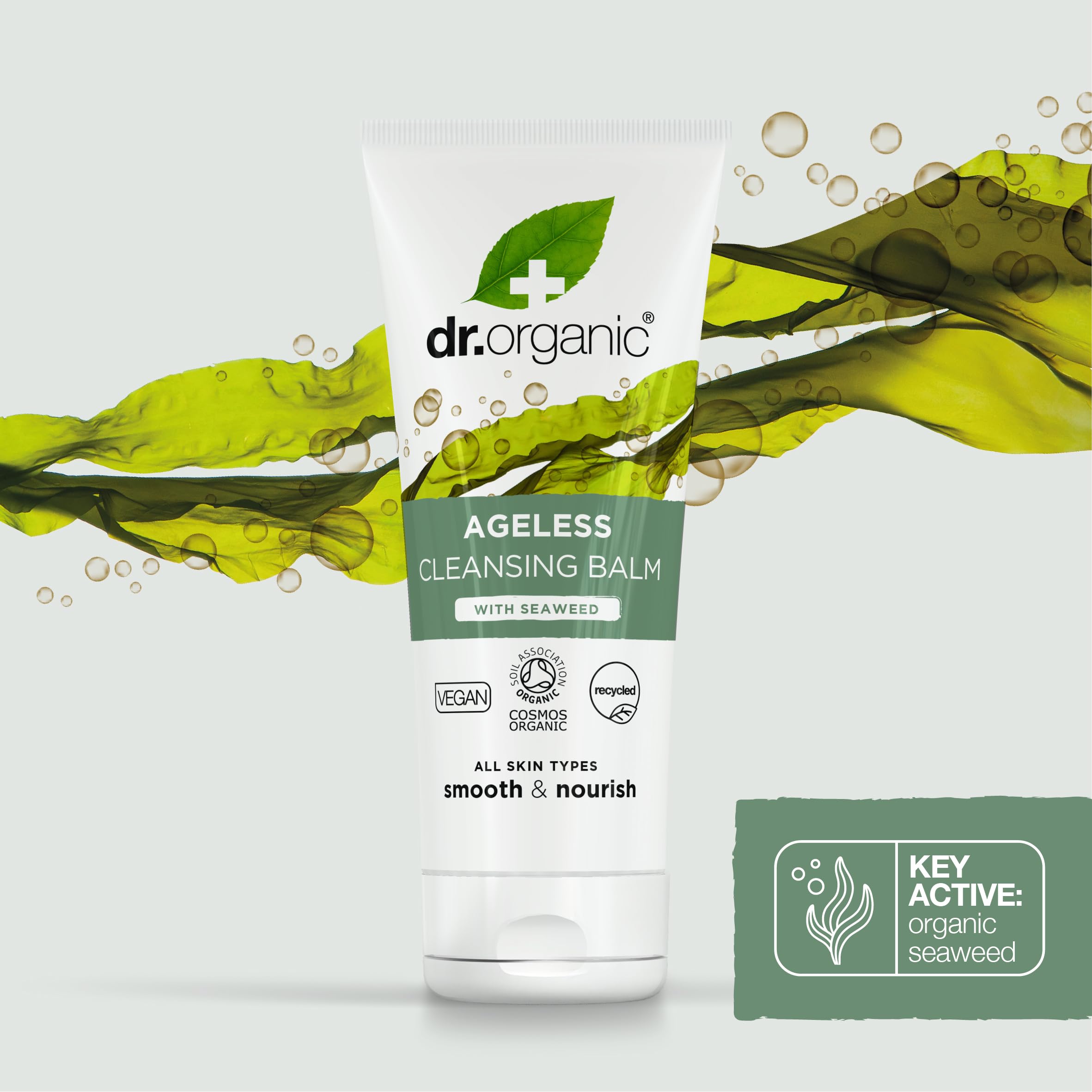 Dr. Organic Ageless Cleansing Balm with Seaweed | Moisturizing, Gentle, Removes Impurities, Certified Organic, Paraben & SLS-Free, Natural, Vegan, 100 ml / 3.4 fl oz Dr. Organic buy supplements Au