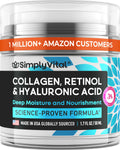 Anti-Aging Face Moisturizer with Retinol, Collagen & Hyaluronic Acid - Made in USA
