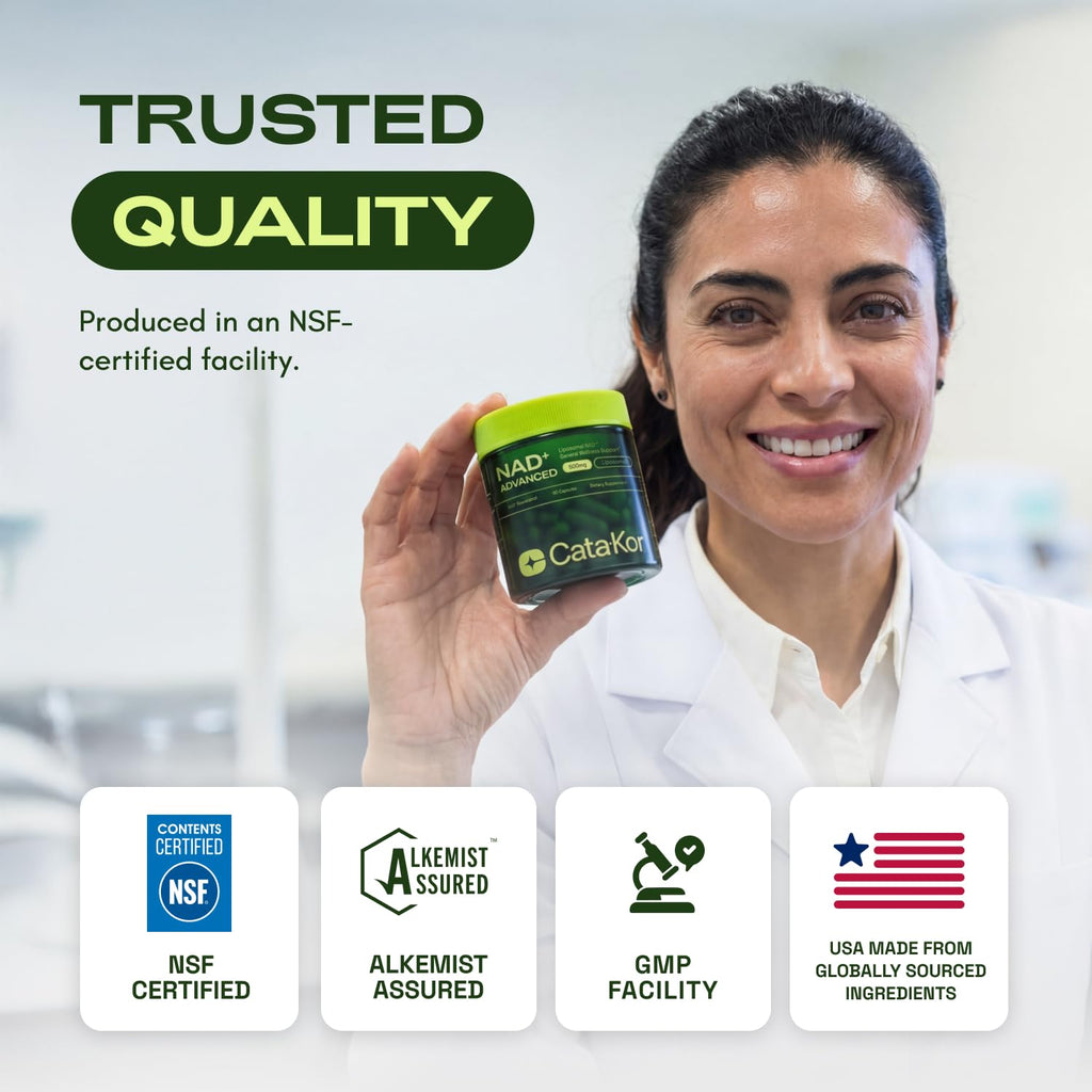 Cata-Kor Liposomal NAD Supplement with Resveratrol – NMN Supplement Alternative – Third-Party Tested – 30-Day Supply – Advanced NAD+ Resveratrol Cata-KorBuy Supplements Australia