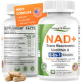 Nature Whisper NAD+ supplement bottle with capsules on a white background