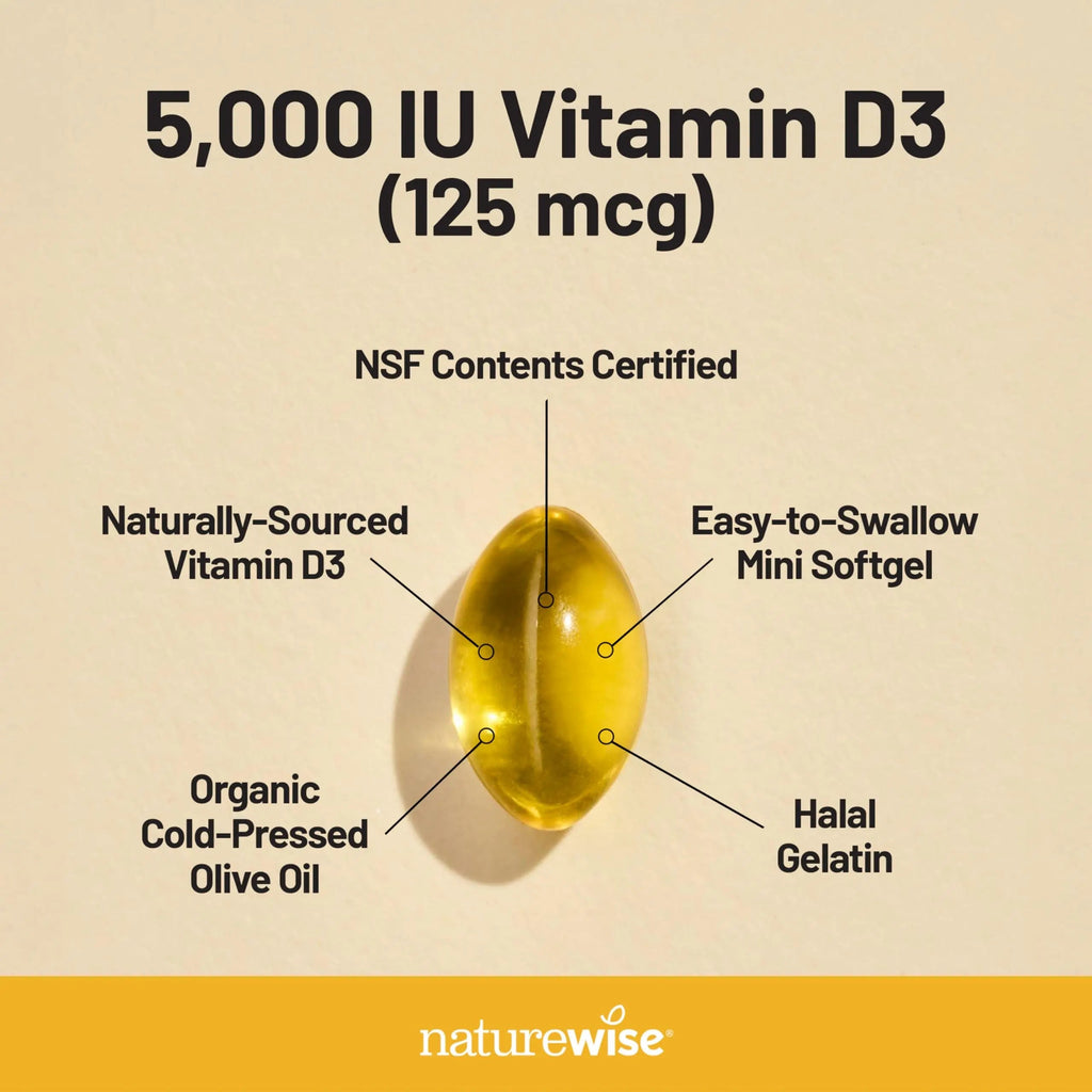 NatureWise [1 Multivitamin for Women Stress Support & Natural Minerals - 60 Capsules[30-Day Supply] + [1] Vitamin D3 5000iu + Organic Olive Oil - 30 Mini Softgels[30-Day Supply] NatureWiseBuy Supplements Australia
