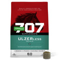 Bag of 707 Supplements Ulzerless Pellets for horses with a red and green design.
