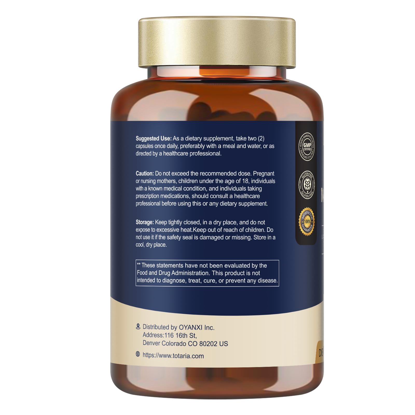 25 in 1 Brain Supplements for Memory and Focus & Neuro Health - Daily Brain Nootropic Cognitive Supplement with L-Tyrosine, Bacopa Monnieri, Ginkgo Biloba, Alpha GPC - Non-GMO, Gluten Free TotariaBuy Supplements Australia