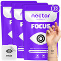 Nectar Focus Patches | Natural Cognitive Support with Ginkgo Biloba, Bacopa & Magnesium for Memory – Mental Clarity Neuro Patches for Work, Study – Clean Plant-Based Nootropic Alternative | 30 Count Nectar PatchesBuy Supplements Australia