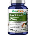 NusaPure Inulin Powder 20:1 Extract, 300 mg Equivalent to 6,000mg | 200 Veg Capsules |USDA Organic Suitable for Vegetarians, Vegan, Non-GMO Supplement NusaPureBuy Supplements Australia