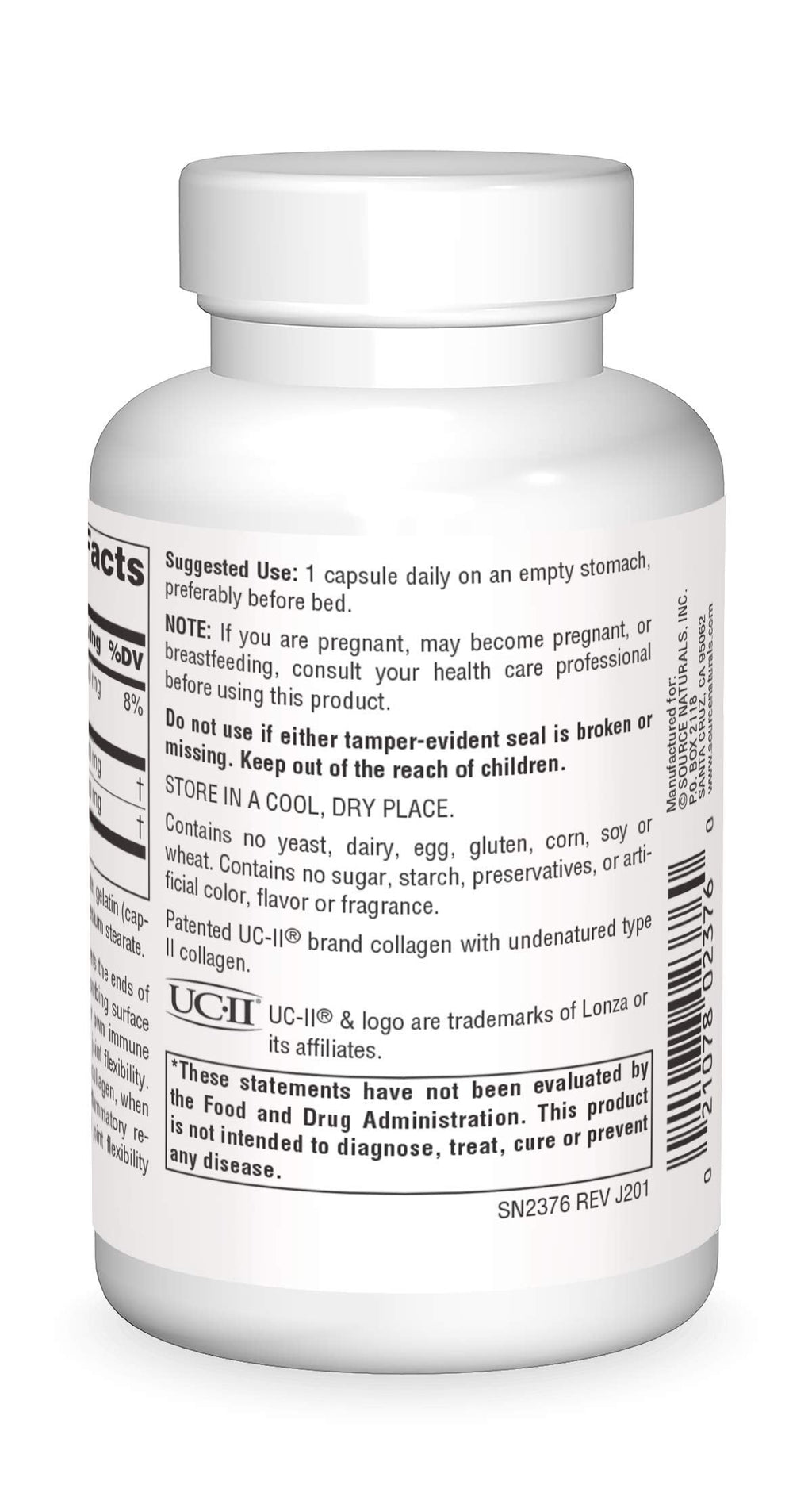 Source Naturals UC-II, Undenatured Collagen Joint Comfort Source NaturalsBuy Supplements Australia