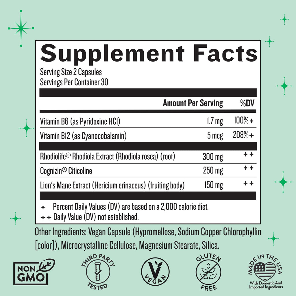 Legendairy Milk Clever Girl - Focus Supplement with Lion’s Mane & Citicoline - Nootropic Lions Mane Supplement for Memory, Focus & Mental Clarity, 30 Servings Legendairy MilkBuy Supplements Australia