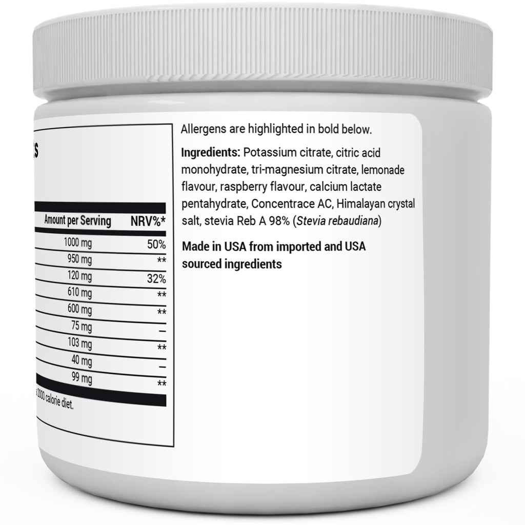 Dr. Berg Electrolyte Powder - Electrolyte Drink Supplements with 1000mg Potassium Dr. Berg NutritionalsBuy Supplements Australia