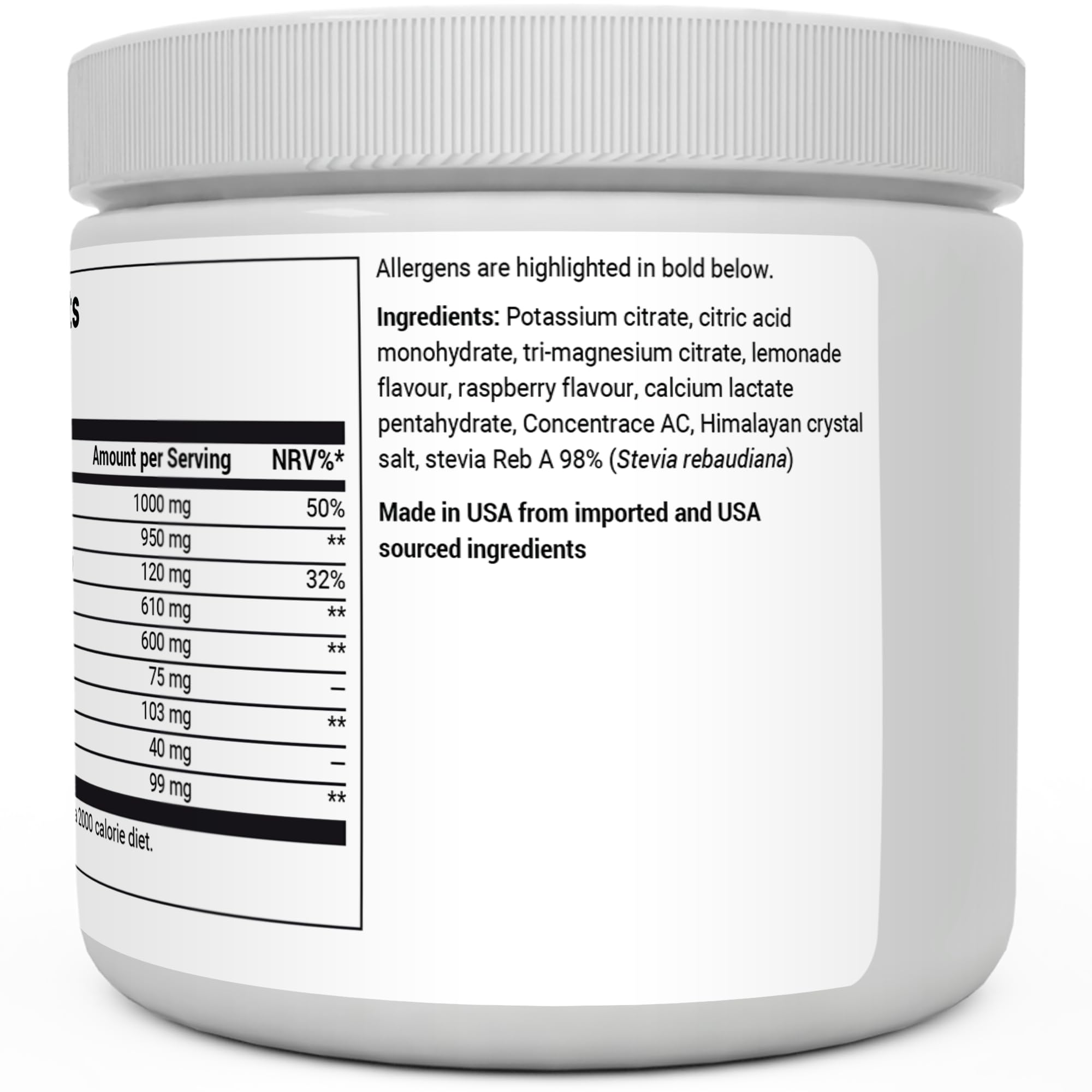 Dr. Berg Electrolyte Powder - Electrolyte Drink Supplements with 1000mg Potassium Dr. Berg NutritionalsBuy Supplements Australia