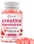 Creatine Monohydrate Gummies 5,000mg Per Serving, 120 Count | Sugar Free Strawberry Raspberry Flavored | Creatine for Women & Men | Pre Workout + Muscle Strength & Recovery Support | Non-GMO Micro IngredientsBuy Supplements Australia