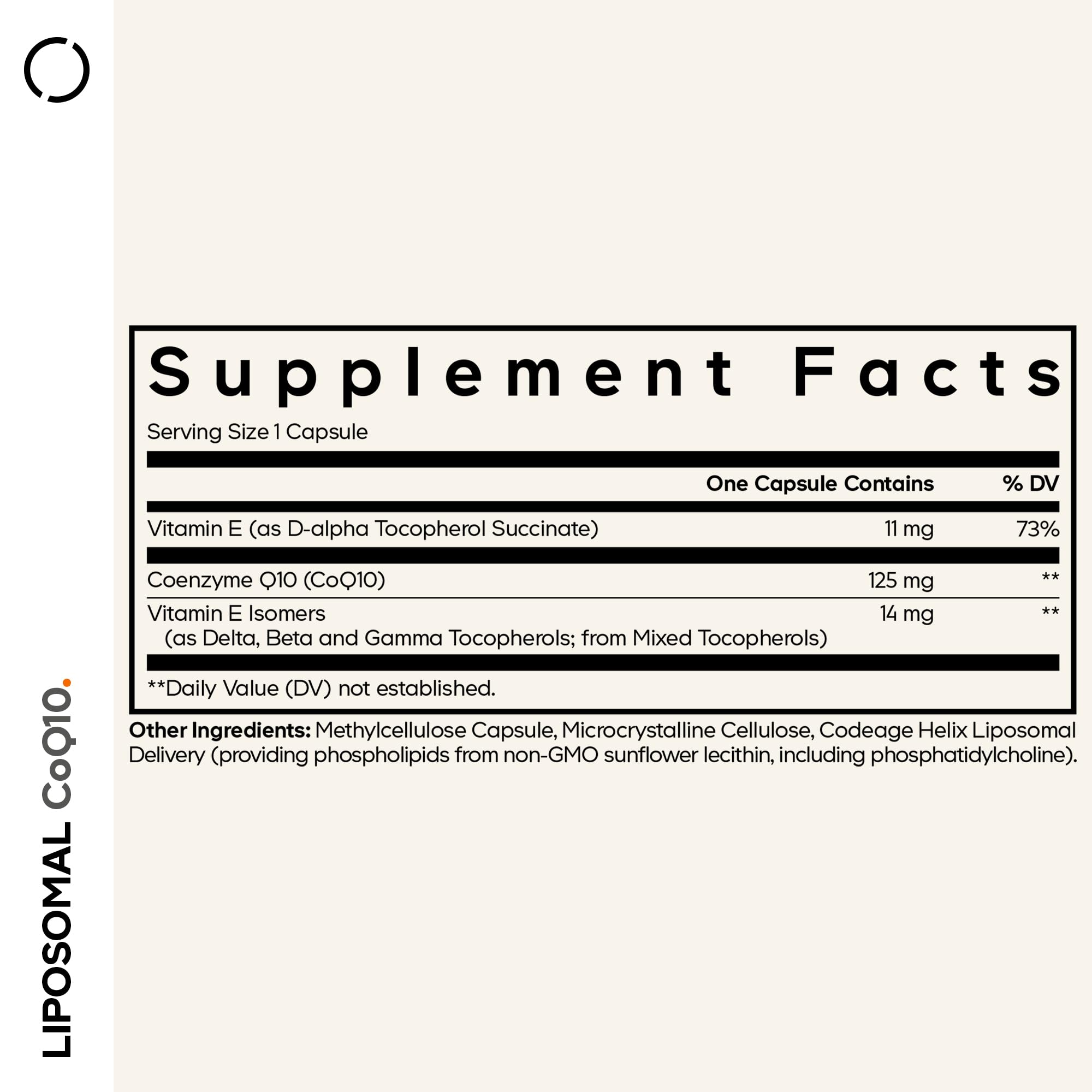 Codeage Liposomal CoQ10 Supplement - 125 mg Coenzyme Q10 with Vitamin E Isomers Tocopherols - 2-Month Supply - 1 Capsule Per Serving - Liposomal Delivery - Vegan, Non-GMO, Gluten-Free - 60 Capsules CodeageBuy Supplements Australia