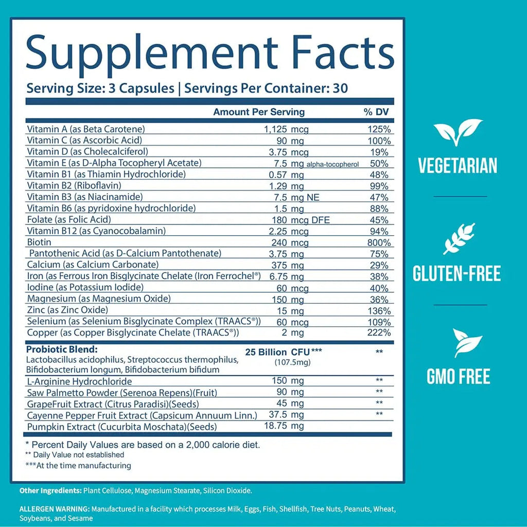 GOBIOTIX Multivitamin with Probiotics and Digestive Enzymes - 25 Billion CFU - Digestive Health, Probiotics for Women and Men GOBIOTIXBuy Supplements Australia