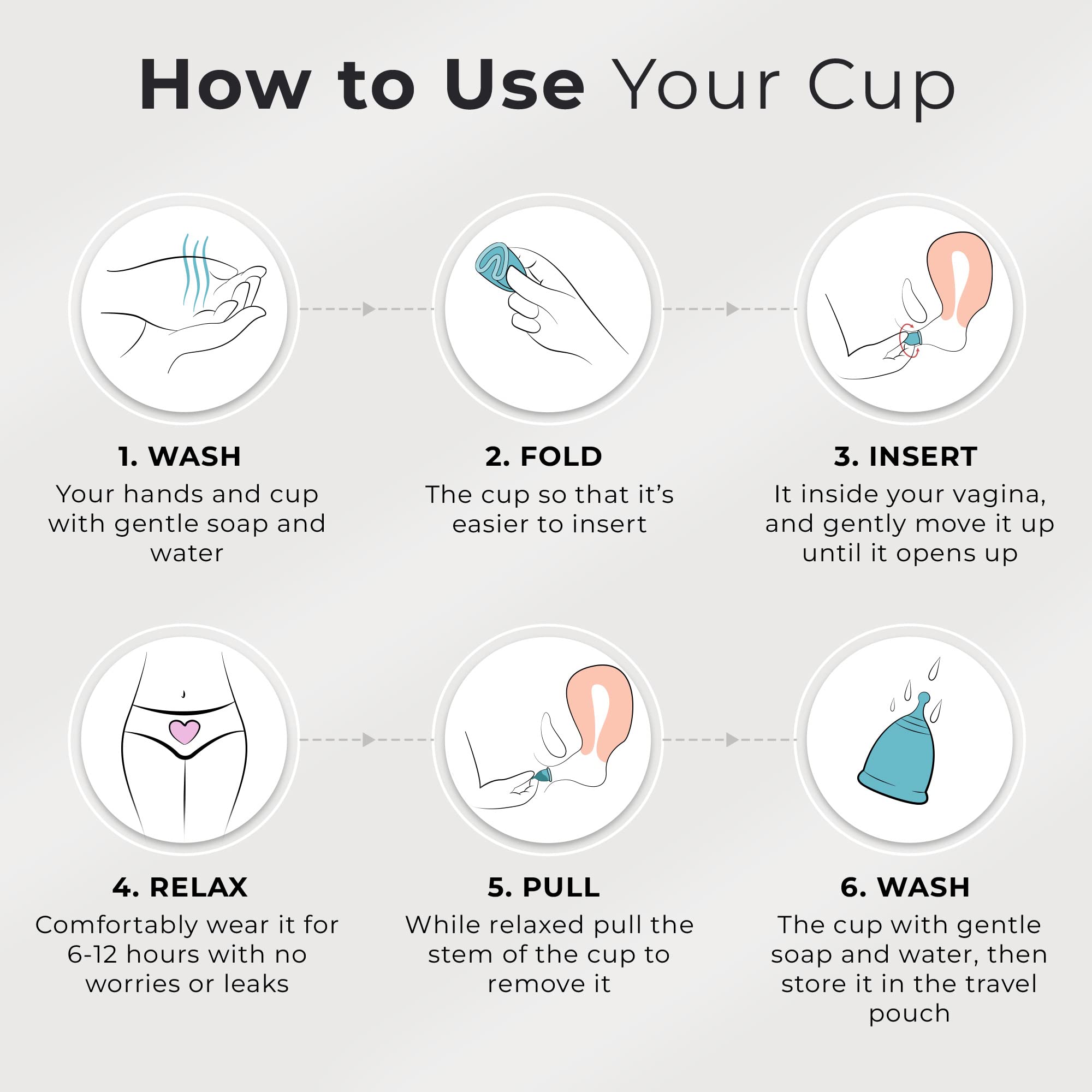 EcoBlossom Reusable Menstrual Cup Set - The Most Reliable Medical Grade Silicone Period Cups EcoBlossomBuy Supplements Australia