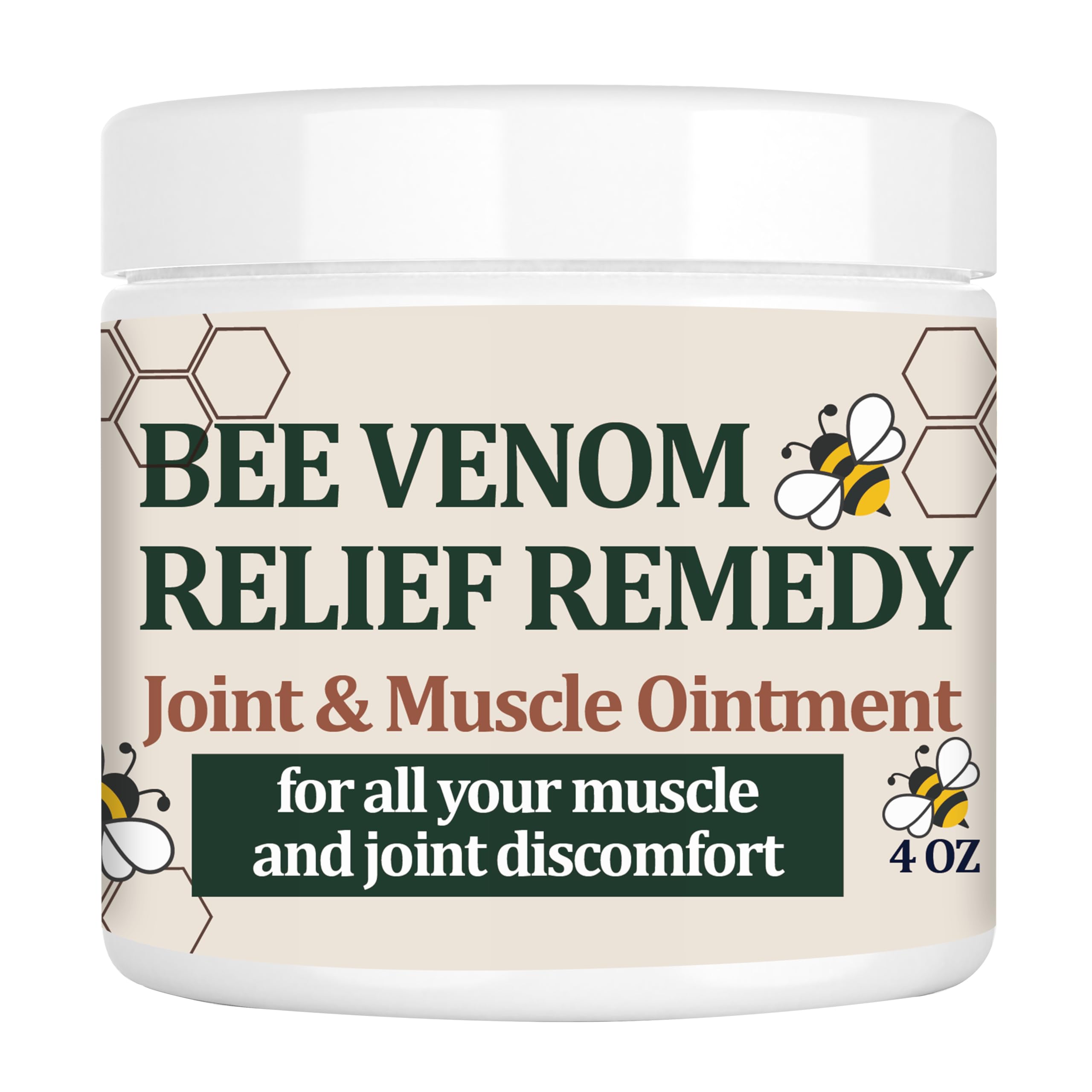 KOKOMAANE Bee Venom Muscle Bone Cream, Fast Acting, for Back, Neck, Hand, Foot, Knee, Muscle, Shoulder, Topical, Wrist, Elbow, Hip, Nerve, Plantar, Ankle, Foot discomfort, Vitamin B6 KOKOMAANEBuy Supplements Australia