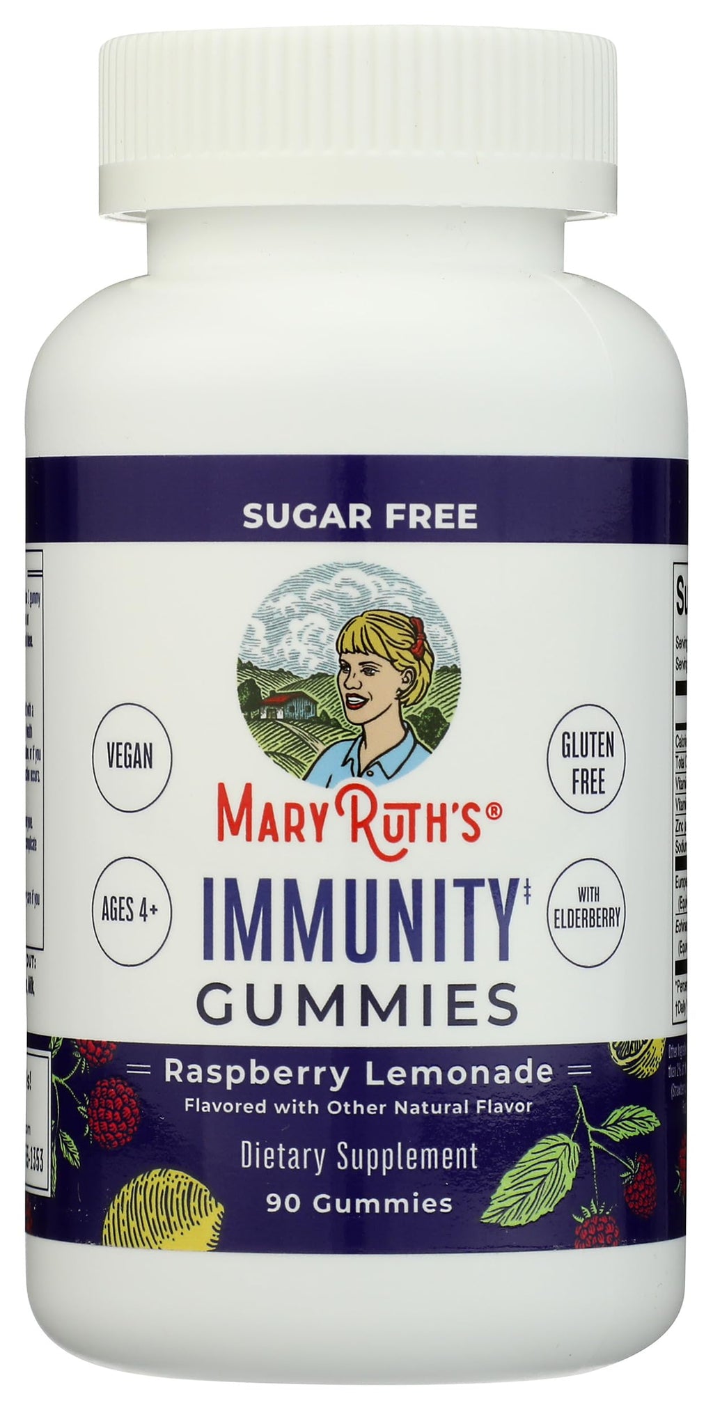 MaryRuth Organics Sugar Free Immunity Gummies | Powerful Blend | Elderberry Vitamin C & Zinc | Vitamin D3 & Echinacea | Immune Support Supplement | Gummies for Kids & Adults | Vegan | Non GMO | 90ct MARYRUTH'SBuy Supplements Australia