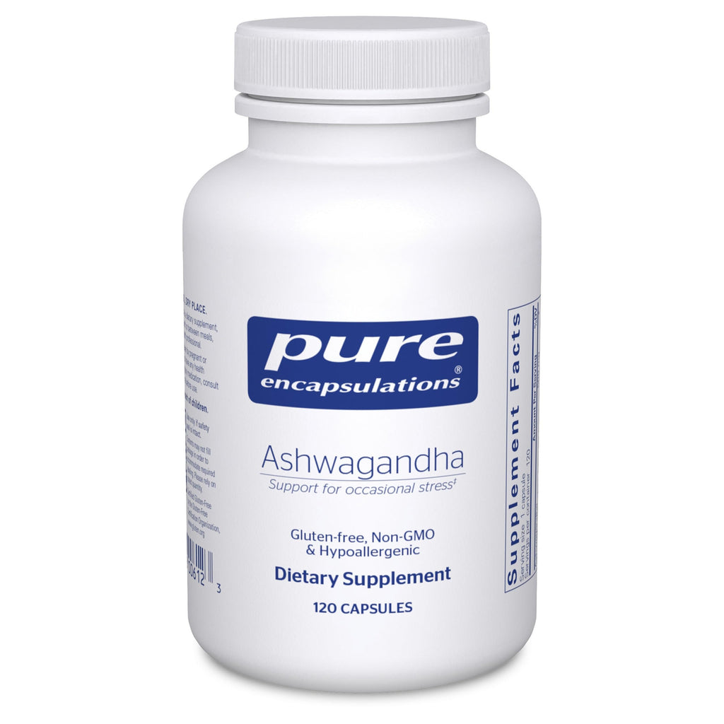 Pure Encapsulations Ashwagandha - 500 mg Ashwagandha Extract - Metabolism & Stress Support - Immune Support - GMO Free & Vegan - 120 Capsules Pure EncapsulationsBuy Supplements Australia