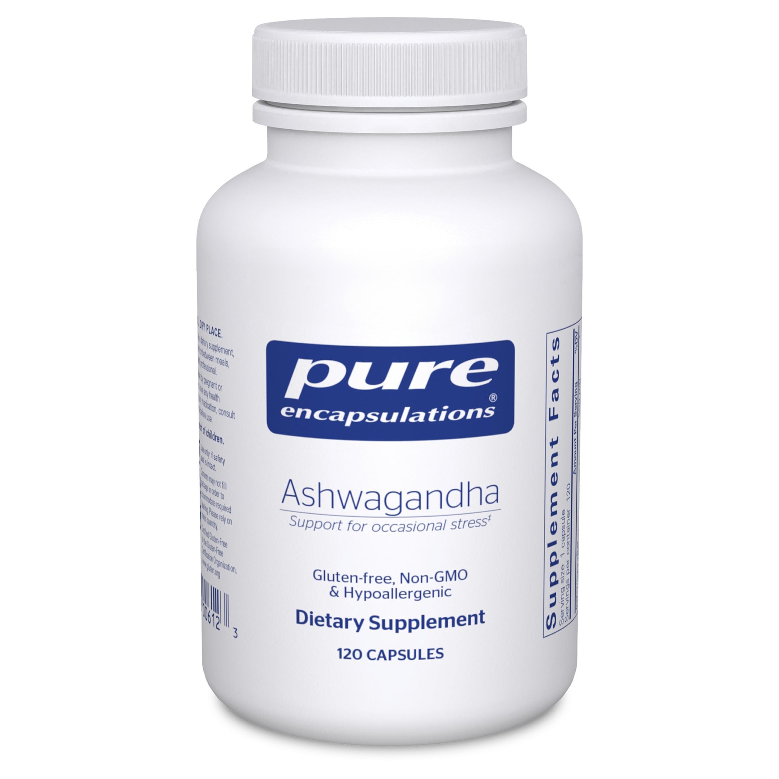Pure Encapsulations Ashwagandha - 500 mg Ashwagandha Extract - Metabolism & Stress Support - Immune Support - GMO Free & Vegan - 120 Capsules Pure EncapsulationsBuy Supplements Australia