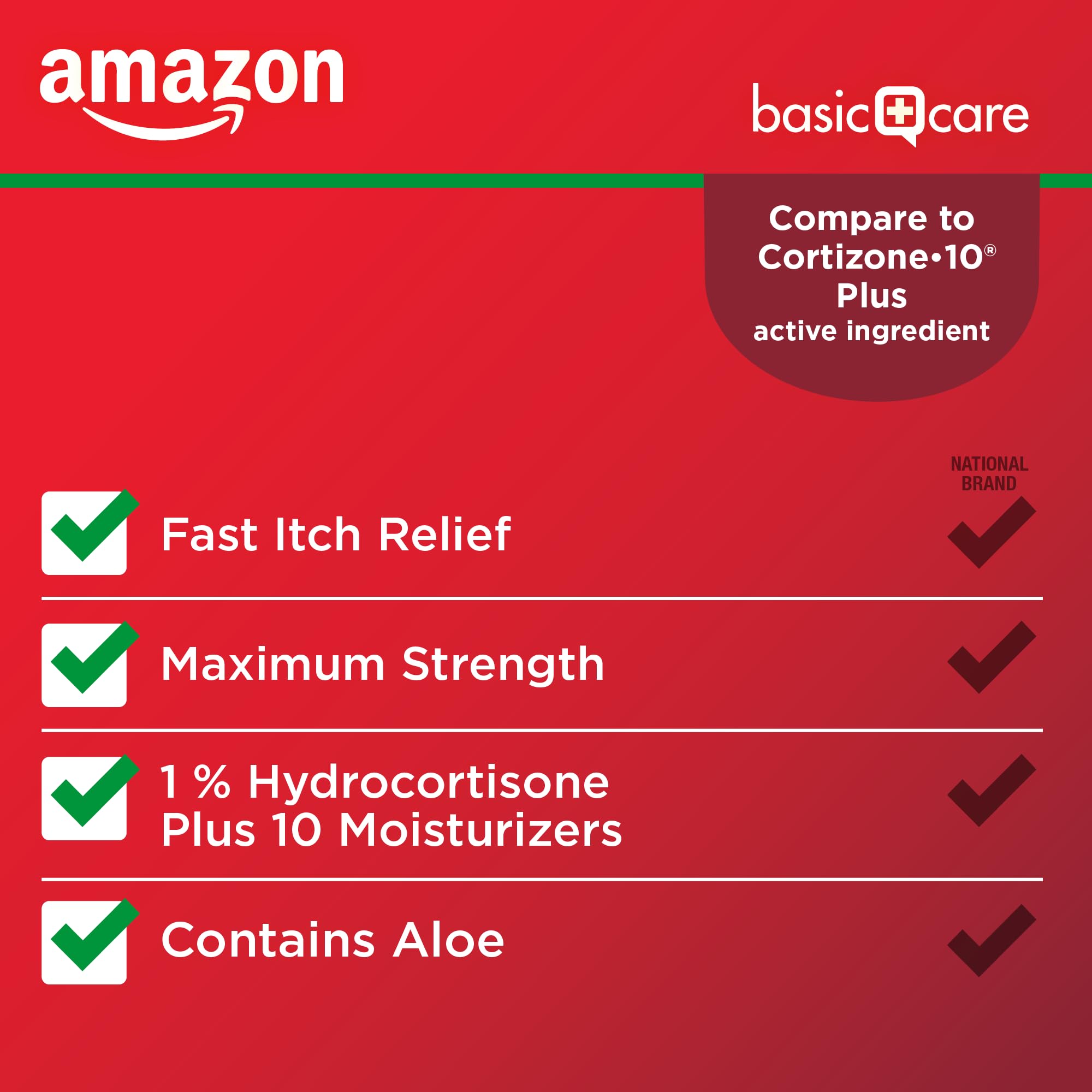 Amazon Basic Care Hydrocortisone 1% Anti-Itch Cream, White, 2 Ounce (Pack of 1) Amazon Basic Care buy supplements Au