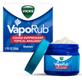 Vicks VapoRub, Original, Cough Suppressant, Topical Chest Rub & Analgesic Ointment, Medicated Vicks Vapors, Relief from Cough Due to Cold, Aches & Pains, 1.76oz Vicks buy supplements Au