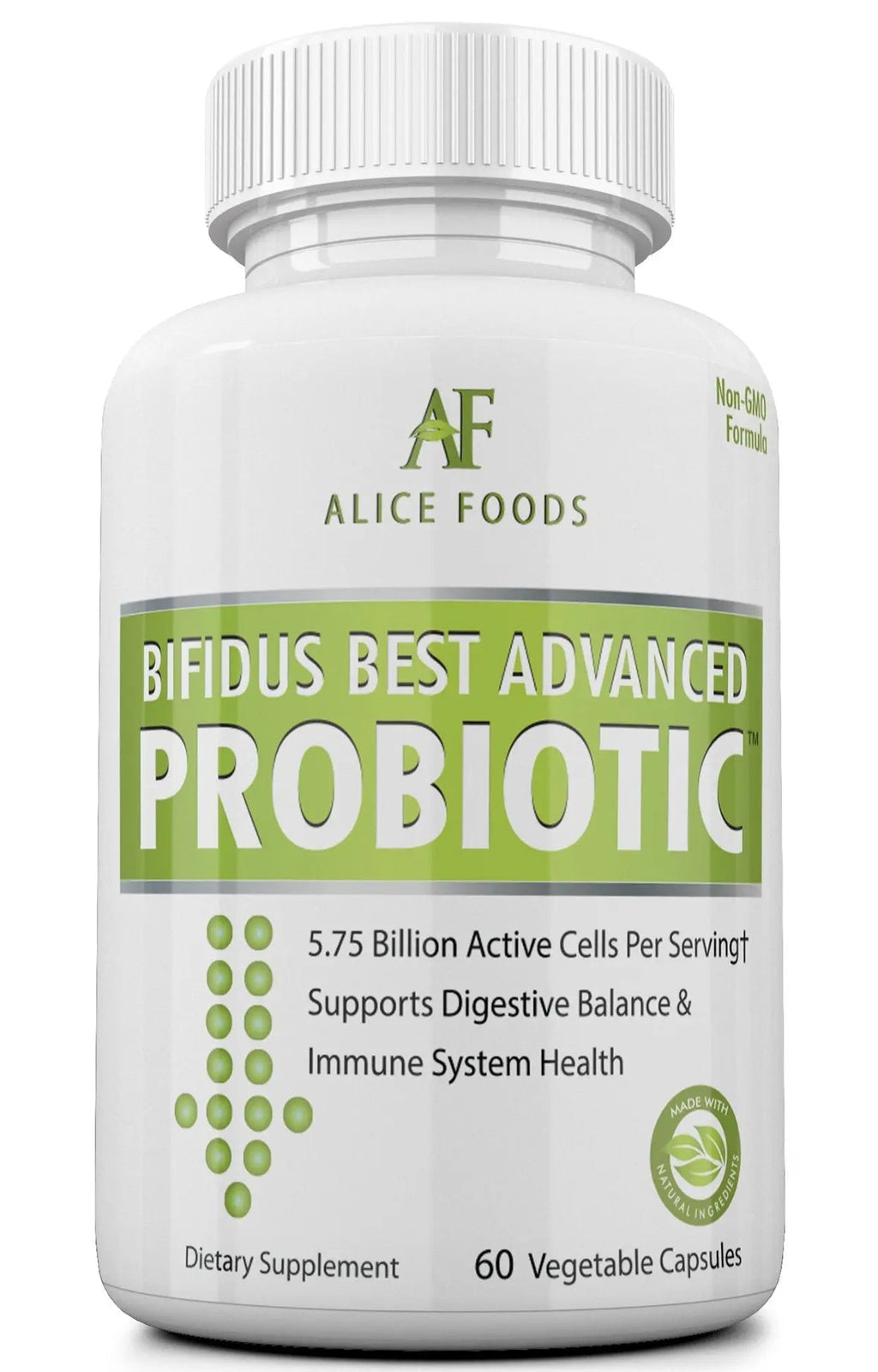 Fast Natural Bloating Relief - Bifidus Best Advanced Probiotic 60 Day + Kombucha Guide - Premium Probiotics for Men and Women - for Intestinal Problems, Bloating, Diarrhea, Gas, Bladder, UTI Alice Foods buy supplements Au
