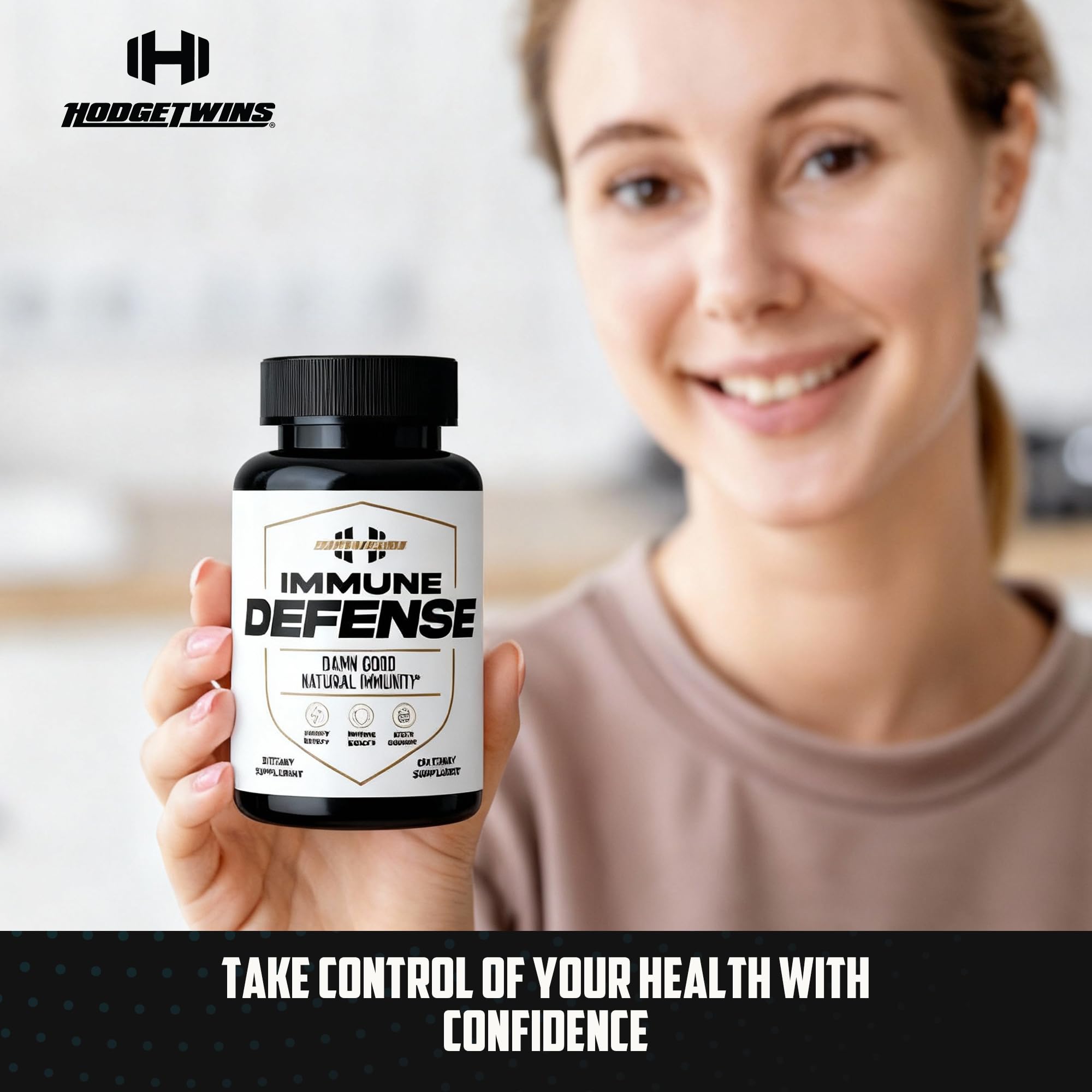 DAMN GOOD The Hodge Twins Immune Defense Supplement (60 Capsules) – Sea Moss Blend Capsules for Everyday Balance, Digestive Support, and Whole-Body Wellness with Vitamins, Minerals, and Botanicals DAMN GOODBuy Supplements Australia