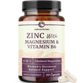 Zinc and Magnesium Supplement with Vitamin B6 | Women’s Hormone Balance, Menstrual Cycle & Immune Support | High Absorption Chelated Magnesium Glycinate with Zinc Picolinate and VIT B6 | 60 Ct Nobi NutritionBuy Supplements Australia