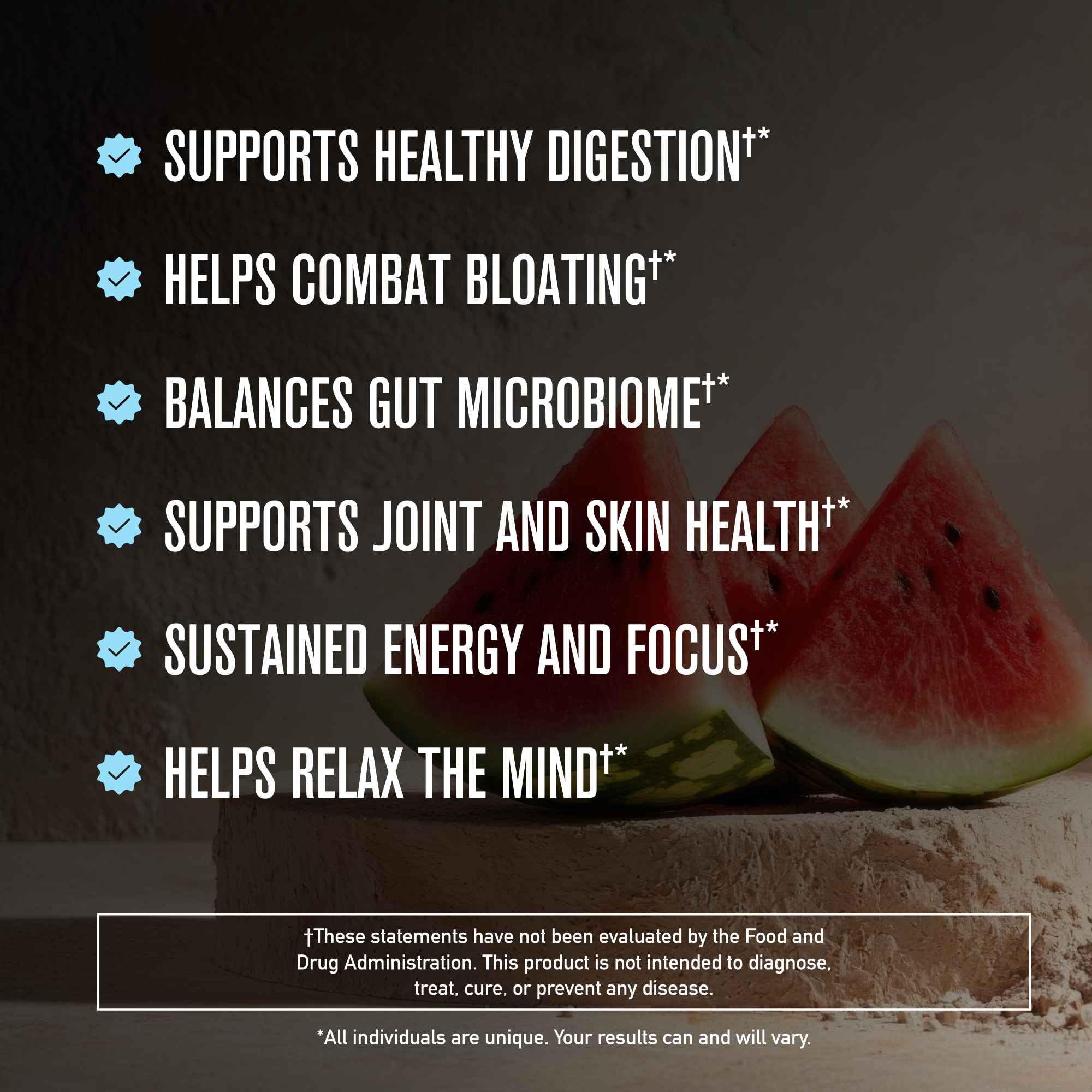 ROUNDHOUSE PROVISION Morning Kick, Powder Supplement for Healthy Digestion, Energy Levels, and Overall Wellness, 30 Servings (9.1 Ounce (Pack of 1), Watermelon Mint) ROUNDHOUSE PROVISIONBuy Supplements Australia