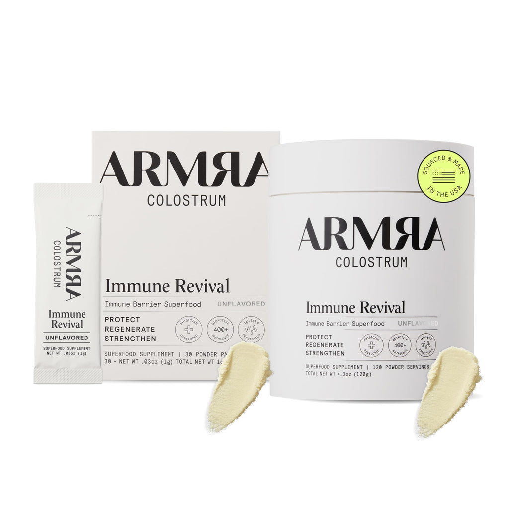 ARMRA Colostrum™ Premium Powder, Grass Fed, Gut Health Bloating Immunity Skin & Hair, Contains 400+ Bioactive Nutrients, Keto, Gluten & Fat Free (Unflavored Bundle | 150 Servings) ARMRABuy Supplements Australia