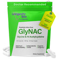 Longevity Box Ultra Pure GlyNAC Supplement 1000mg (500mg Glycine + 500mg N-Acetyl Cysteine) - Glutathione Precursor for Healthy Aging, Energy & Cellular Protection - 120 Vegan Capsules Longevity BoxBuy Supplements Australia