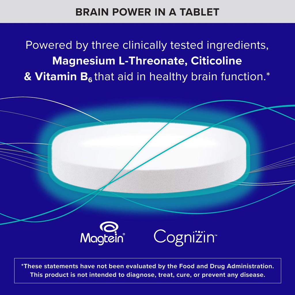 Qunol Brain Health Memory Plus with B6, Magnesium L-Threonate & Citicoline, Clinically Tested Ingredients to Improve Memory, Focus, Attention and Productivity, 90 Count QunolBuy Supplements Australia