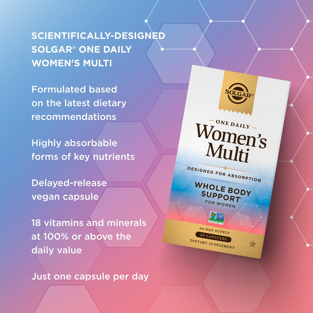 SOLGAR One a Day Women & Mens Bundle:Daily Women's Multi Whole Body Support, 60 Servings + Daily Men's Multivitamin Whole Body Support Supplement, 60 Servings SOLGARBuy Supplements Australia