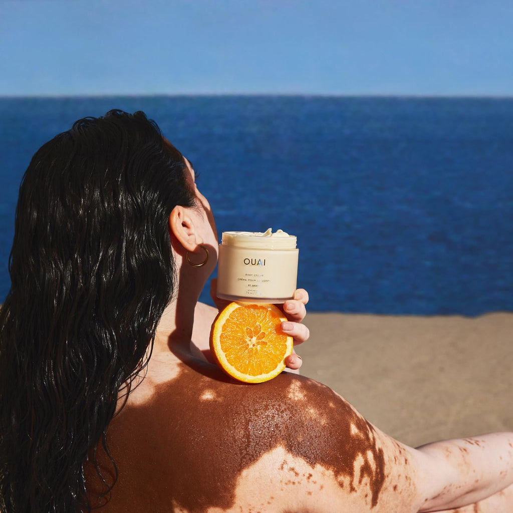OUAI Body Cream, St. Barts - Hydrating Whipped Body Cream with Cupuaçu Butter, Coconut Oil and Squalane - Softens Skin and Delivers Healthy-Looking Glow - Sulfate-Free Skin Care (7.5 Oz) OUAIBuy Supplements Australia