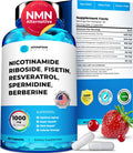 Supplement bottle and packaging with ingredients listed on a white background