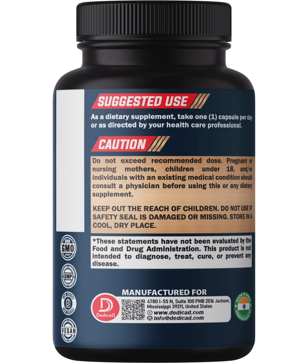 DEDICAD 12in1 Wormwood Black Walnut Clove Capsules - Immune, and Mood Support - 3 Month Supply - 90 Vegan Capsules DEDICAD buy supplements Au