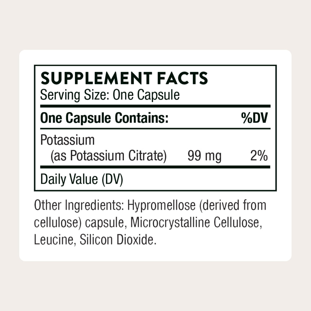 THORNE - Potassium Citrate - Essential Electrolyte Supplement for Muscle Function, Heart Health, Nerve Function & Urinary Tract Health Support* - Third-Party Certified - Gluten-Free - 90 Capsules THORNE buy supplements Au