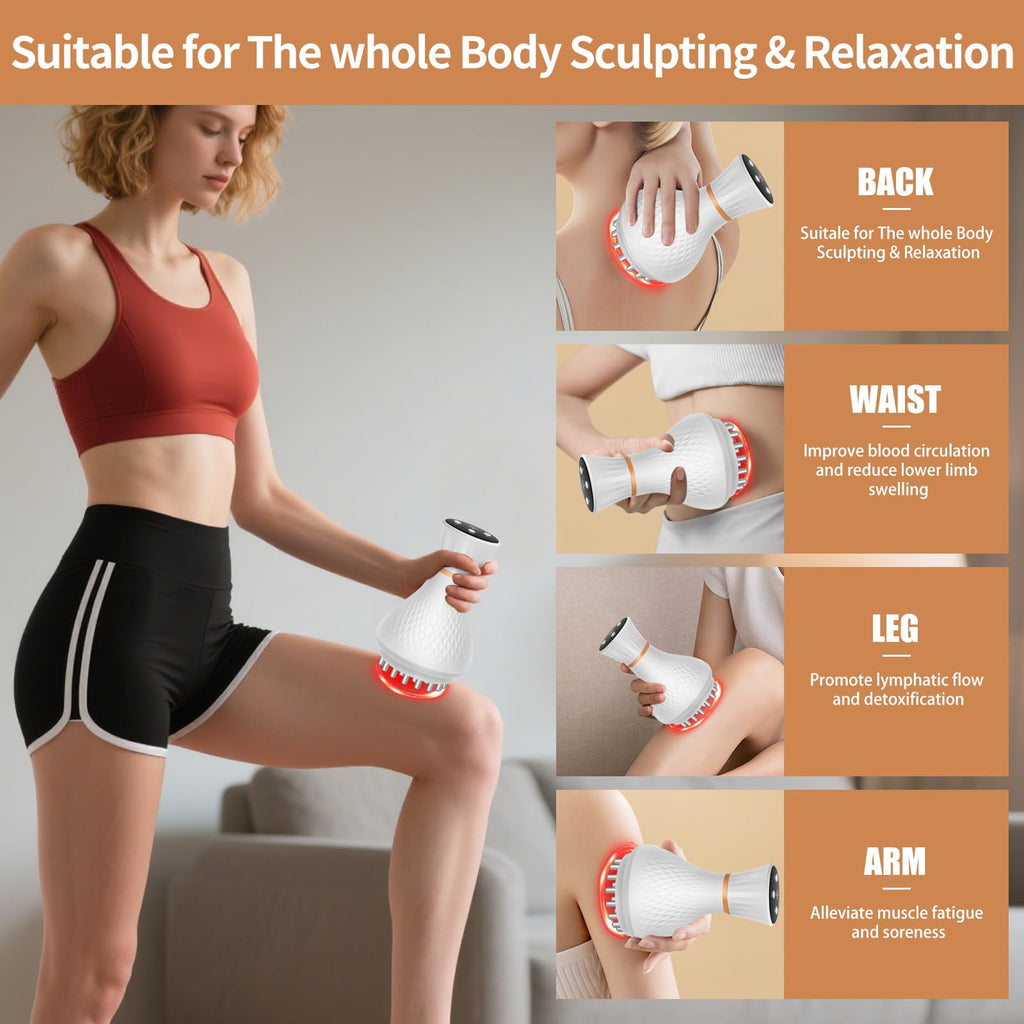 lemonforts Lymphatic Drainage Massager – Portable Cellulite Massage Tool with 19 Intensity Levels for Relaxing Neck, Legs, Arms & Belly lemonforts buy supplements Au