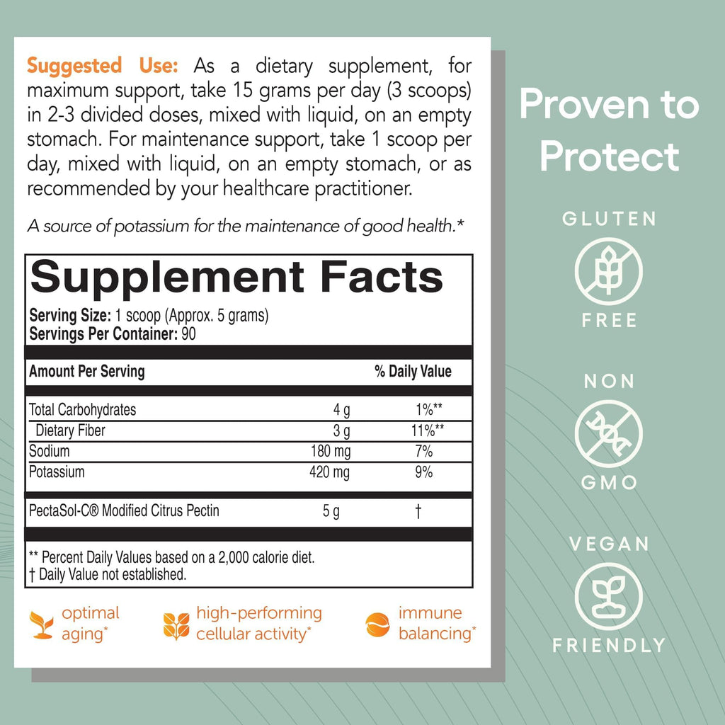 PectaSol Modified Citrus Pectin – 454g Powder – Total-Body Health Supplement to Support the Heart, Immune System, Inflammation Response & Healthy Aging + Maintain Healthy Galectin-3 Levels EcoNugenicsBuy Supplements Australia