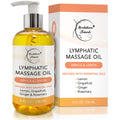 Lymphatic Massage Oil for Massage Therapy | 100% Natural Lymphatic Drainage Oil | Premium Quality with Arnica, Lemon & Ginger | for Post Surgery Recovery & Detox | 8oz by Brookethorne Naturals Brookethorne Naturals buy supplements Au