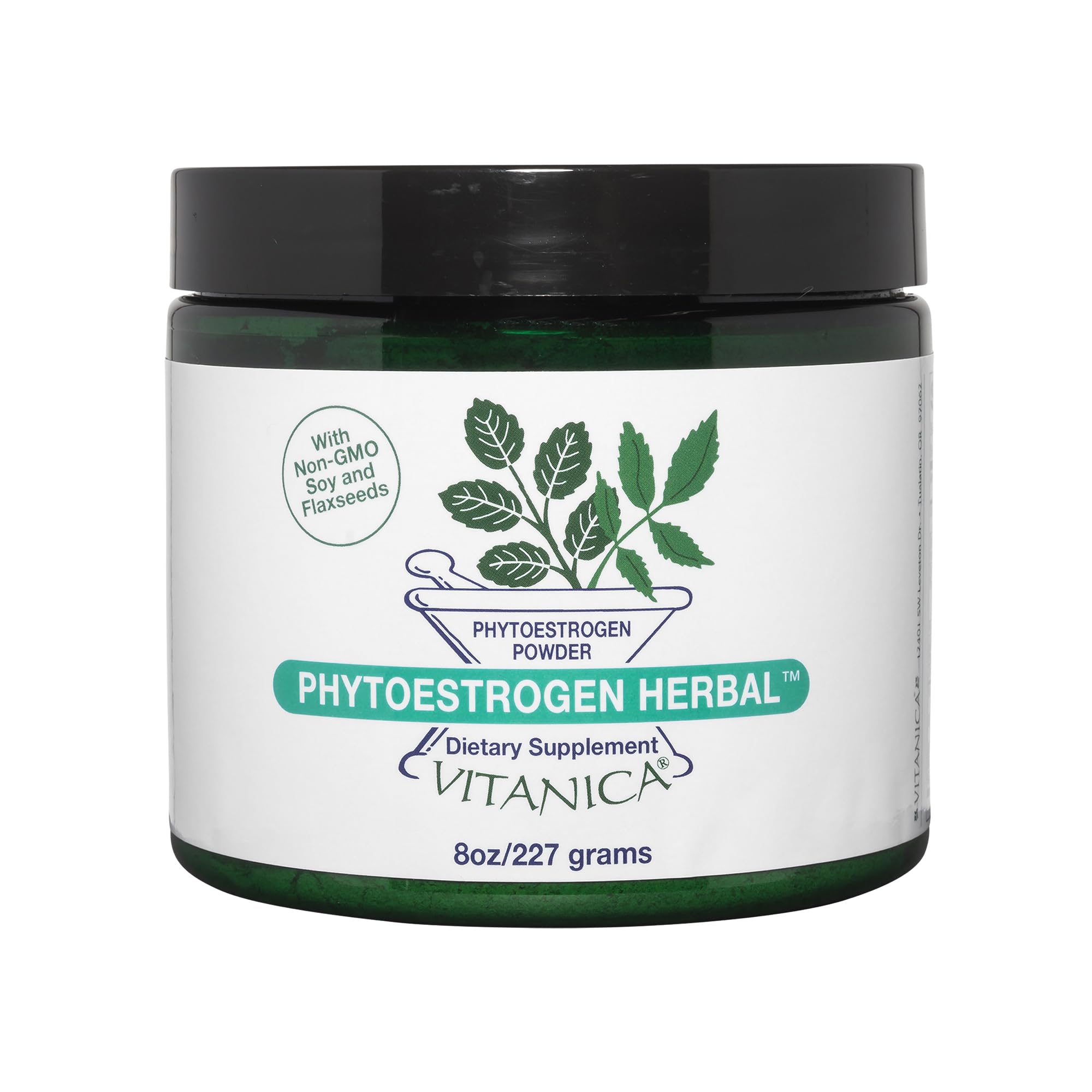 Vitanica Phytoestrogen Herbal Non-GMO PMS, Menopause Relief Supplement for Women