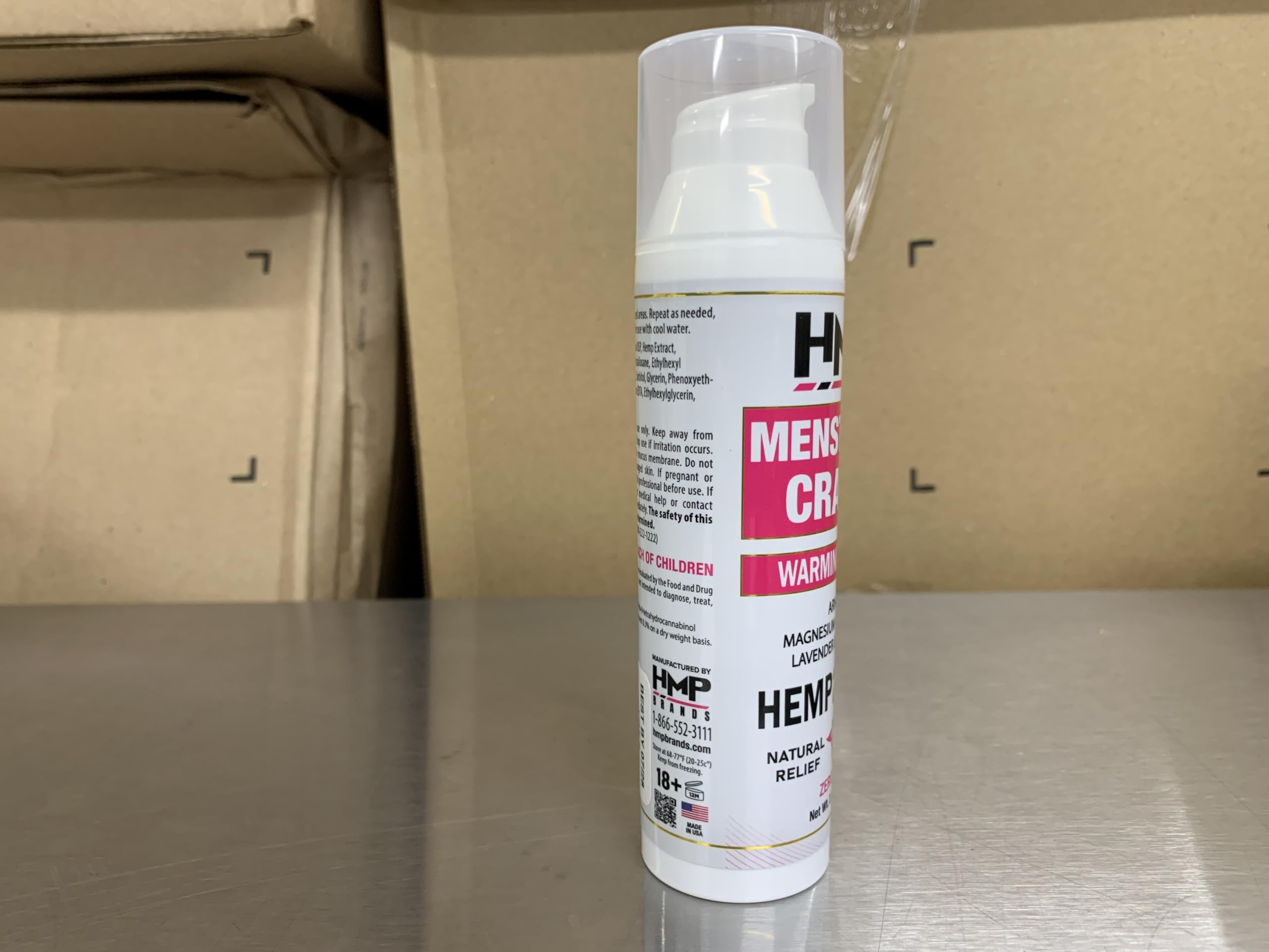 HMP BRANDS Menstrual Cramp Hemp Cream 2000MG with Menthol, Easy to Use, Natural Formula Made in USA 2.1oz HMP BRANDSBuy Supplements Australia