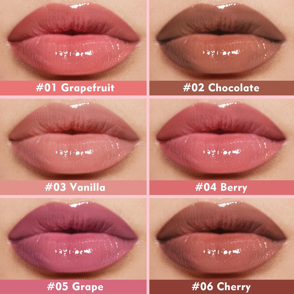 KIMUSE 6 Pcs Tinted Lip Butter Hydration Balm Set, 6 Flavored Shades Hydrating Plumping Gloss with Hyaluronic Acid & Vitamin E, Sheer Tint, Non-Sticky | Vegan Lip Care Makeup for Dry Lips & Daily KIMUSEBuy Supplements Australia