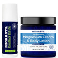Basic Vigor Migrastil PainBlock Roll-On & Unscented Topical Magnesium Cream Bundle. Made in The USA. Basic VigorBuy Supplements Australia