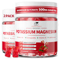 2 Pack Potassium Magnesium Gummies, Sugar Free Potassium Supplement Magnesium Glycinate 500mg, Ashwagandha, Vitamins D3, C, B6, Calcium & Zinc for Sleep, Leg Cramps & Muscle Relaxation-120 Count MABEFYBuy Supplements Australia