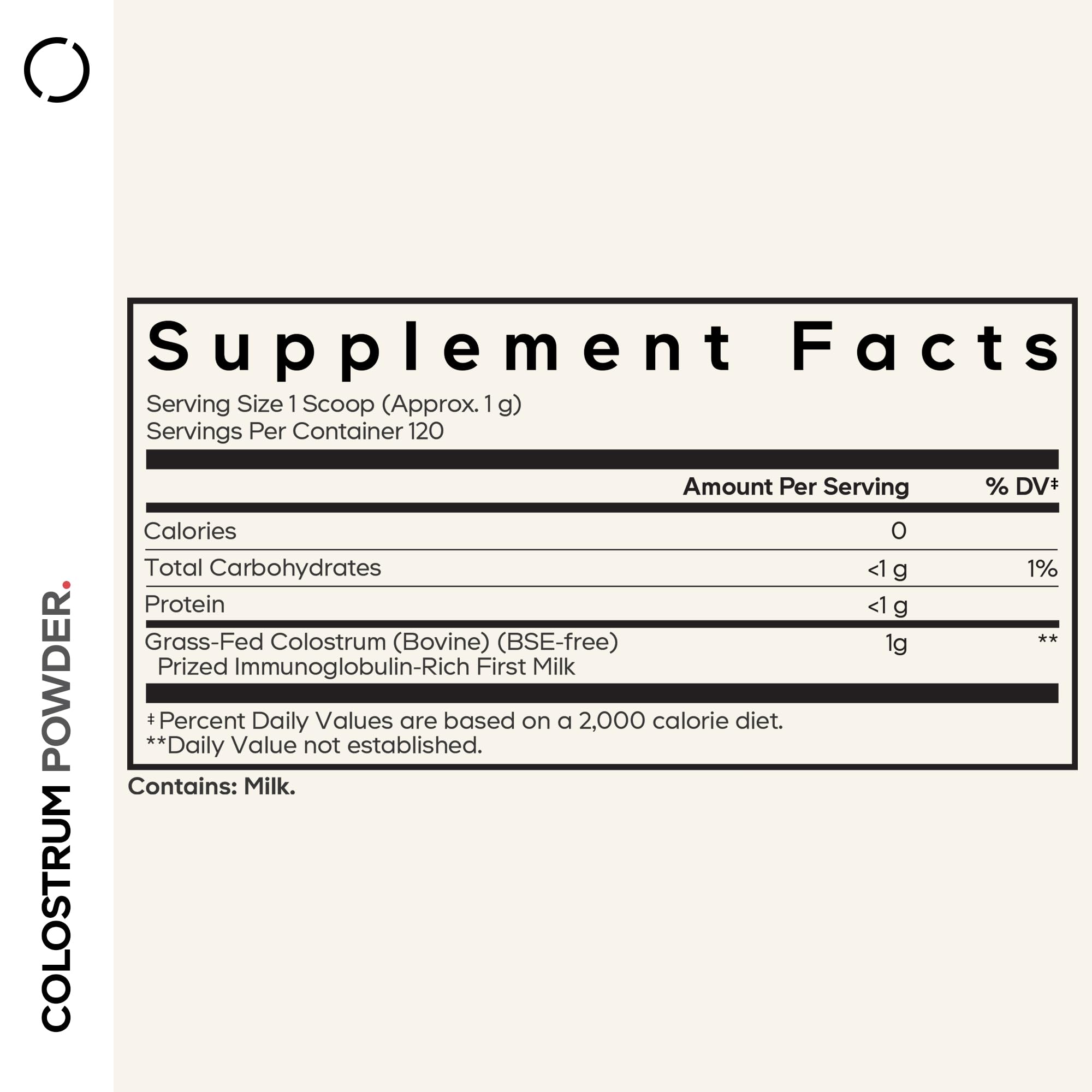 Codeage Bovine Colostrum Powder Supplement 4-Month Supply, 1000mg per Serving, Grass-Fed Ethically Sourced, Immunoglobulin-Rich Prized First Milk, Cold-Chain Pasteurized, Agglomerated, Non-GMO, 4.3 OZ CodeageBuy Supplements Australia